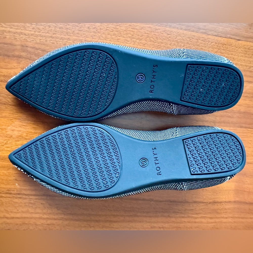 Rothy’s The Point Rare Python Snakeskin Black And… - image 4